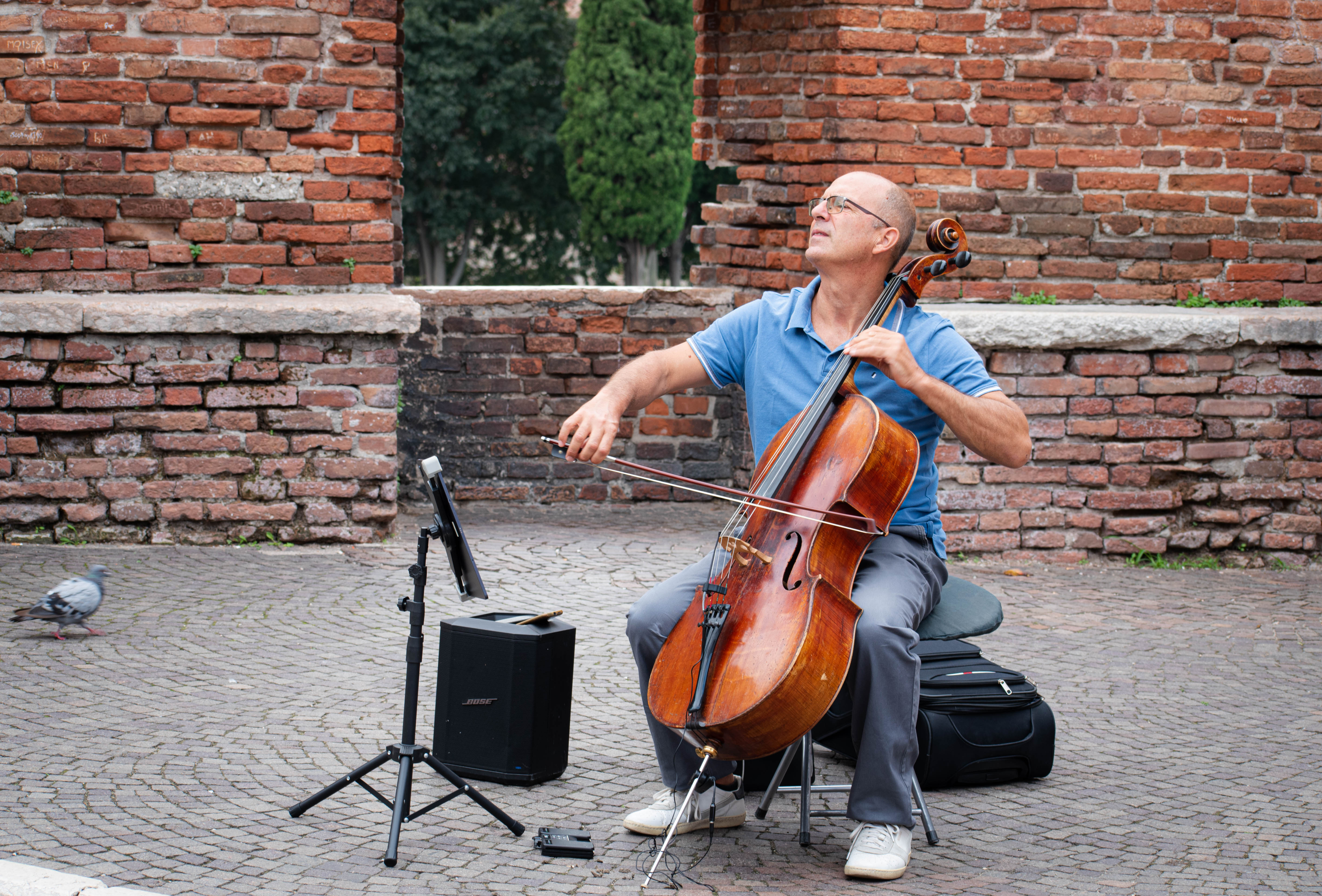 Italie · Violoncelliste de rue