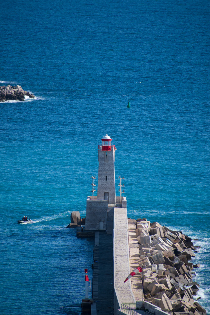 Phare blanc & rouge